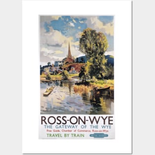 Ross-on-Wye, Herefordshire - BR - Vintage Railway Travel Poster - 1951 Posters and Art